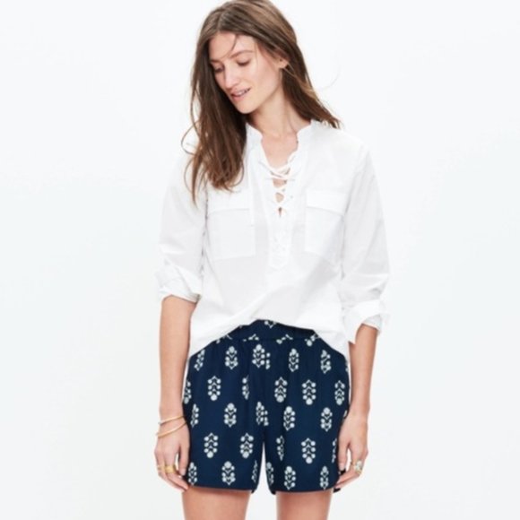 Madewell Pants - Madewell Womens Drapey Pull-on Floral Shorts XS
